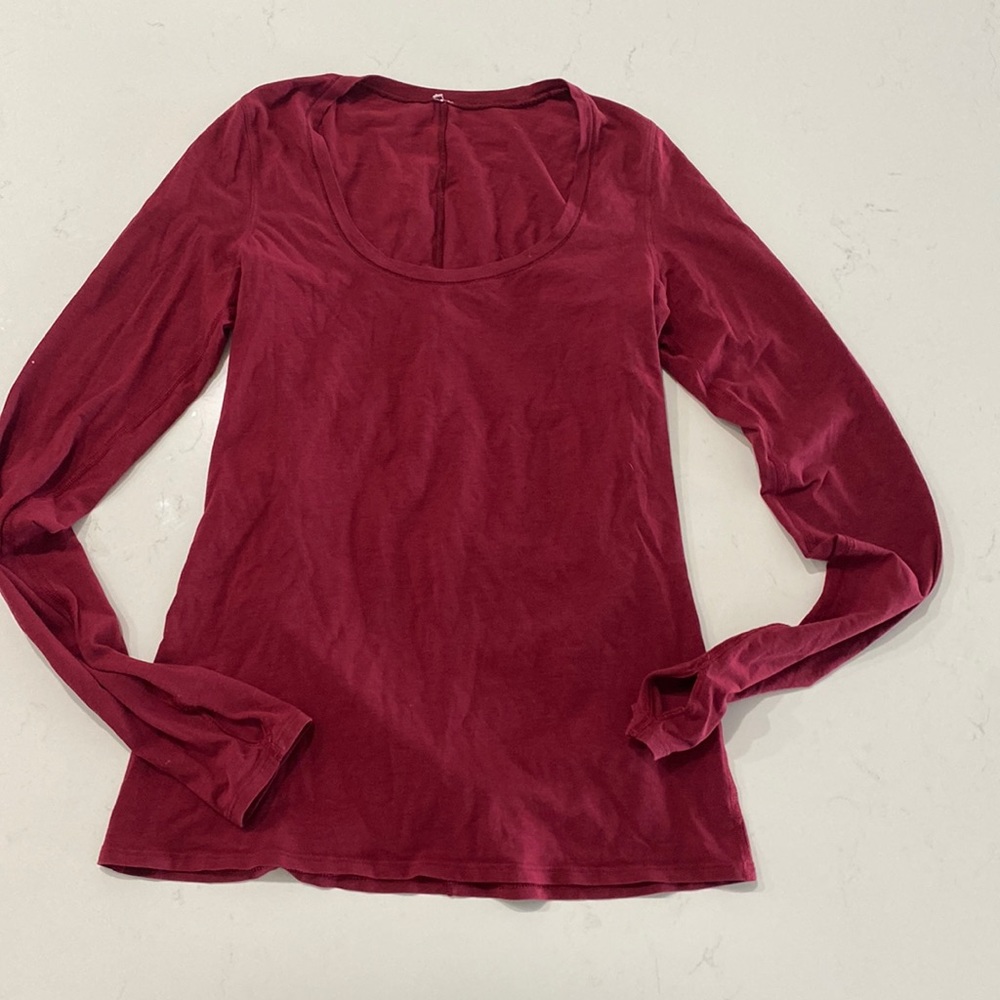 Lululemon, cotton long sleeve top
